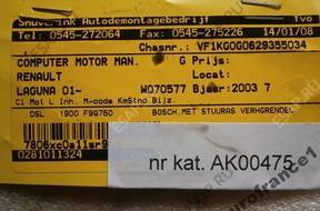 БЛОК УПРАВЛЕНИЯ Renault Laguna 1 1,9 0281011324