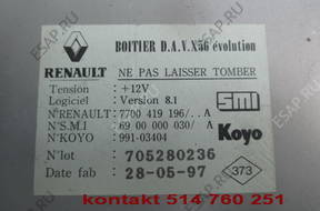 БЛОК УПРАВЛЕНИЯ RENAULT LAGUNA 1 7700419196 БЛОК УПРАВЛЕНИЯ RENAULT LAGUNA 1 7700419196