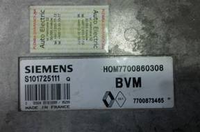 БЛОК УПРАВЛЕНИЯ RENAULT LAGUNA 1.8 S101725111Q 7700860308