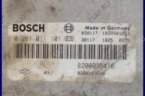 БЛОК УПРАВЛЕНИЯ   RENAULT LAGUNA 1.9 0281011101