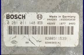 БЛОК УПРАВЛЕНИЯ   RENAULT LAGUNA 1.9 0281011148