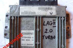 БЛОК УПРАВЛЕНИЯ RENAULT LAGUNA 2 II 2.0 TURBO 8200279458