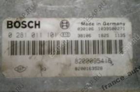 БЛОК УПРАВЛЕНИЯ RENAULT LAGUNA II 1.9 DCI 0281011101