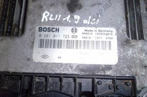 БЛОК УПРАВЛЕНИЯ RENAULT LAGUNA II 1.9 DCI 0281011723
