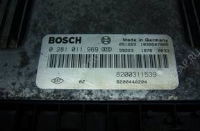 БЛОК УПРАВЛЕНИЯ RENAULT LAGUNA II 1.9 DCI  0281011969