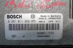 БЛОК УПРАВЛЕНИЯ Renault Laguna II LIFT 1.9 DCI 0281011969