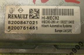 БЛОК УПРАВЛЕНИЯ RENAULT LAGUNA III 2.0 8200847021 HIMEC92