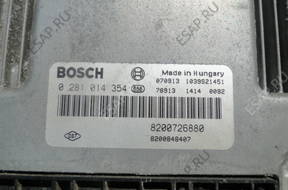 БЛОК УПРАВЛЕНИЯ Renault Laguna III 2.0 DCI 0281014354 БЛОК УПРАВЛЕНИЯ Renault Laguna III 2.0 DCI 0281014354