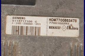 БЛОК УПРАВЛЕНИЯ RENAULT LAGUNA S113717108C HOM7700863478 БЛОК УПРАВЛЕНИЯ RENAULT LAGUNA S113717108C HOM7700863478