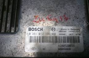 БЛОК УПРАВЛЕНИЯ RENAULT LAGUNA3, 2.0 DCI 0281012199