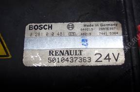 БЛОК УПРАВЛЕНИЯ RENAULT MAGNUM 5010437363 0281010481