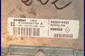 БЛОК УПРАВЛЕНИЯ RENAULT MODUS 1.2 S120200102A 8200414422