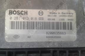 БЛОК УПРАВЛЕНИЯ RENAULT OPEL 2.5DCI 8200635663 0281013018