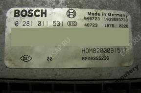 БЛОК УПРАВЛЕНИЯ RENAULT OPEL 8200091517 0281011531 БЕЗ КОДА