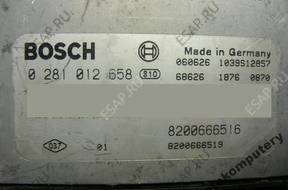 БЛОК УПРАВЛЕНИЯ RENAULT OPEL 8200666516 0281012658 БЕЗ КОДА