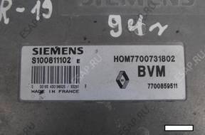 БЛОК УПРАВЛЕНИЯ   RENAULT RENO 19 1.7 BVM