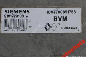 БЛОК УПРАВЛЕНИЯ RENAULT S101729103P HOM7700851758 BVM