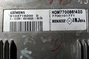 БЛОК УПРАВЛЕНИЯ RENAULT S103718200D 7700861420 7700101771