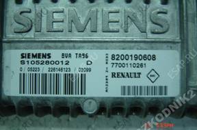 БЛОК УПРАВЛЕНИЯ RENAULT S105280012 8200190608 7700110261