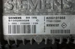 БЛОК УПРАВЛЕНИЯ RENAULT S105280028C 8200191955 7700110261