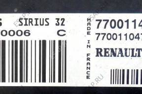 БЛОК УПРАВЛЕНИЯ RENAULT S110030006 7700114503 SIRIUS32