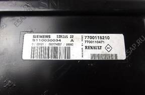 БЛОК УПРАВЛЕНИЯ RENAULT S110030034A 7700115210 SIRIUS 32