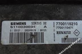 БЛОК УПРАВЛЕНИЯ   RENAULT S110030034A 7700115210