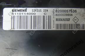БЛОК УПРАВЛЕНИЯ RENAULT S110114000C 8200057536 SIRIUS 32N