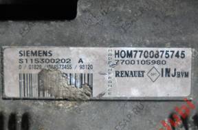 БЛОК УПРАВЛЕНИЯ   RENAULT S115300202A 7700875745