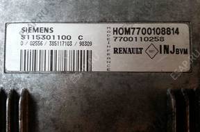 БЛОК УПРАВЛЕНИЯ RENAULT S115301100C 7700108814 7700110258