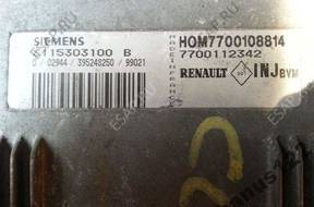 БЛОК УПРАВЛЕНИЯ RENAULT S115303100B 7700108814 7700112342