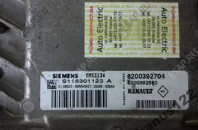 БЛОК УПРАВЛЕНИЯ RENAULT S118301123A EMS3134 8200392704