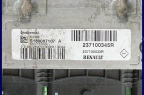 БЛОК УПРАВЛЕНИЯ RENAULT SCENIC 1.5 S180067107A 237100345 год,