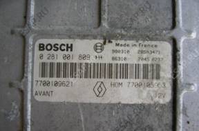 БЛОК УПРАВЛЕНИЯ   RENAULT SCENIC 1.9 0281001809