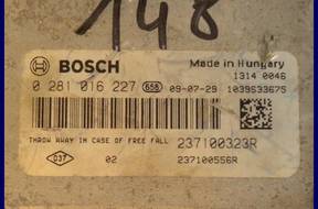 БЛОК УПРАВЛЕНИЯ RENAULT SCENIC 2.0 0281016227 237100323 год,