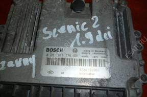 БЛОК УПРАВЛЕНИЯ  RENAULT SCENIC II 1,9 DCI 0281011776