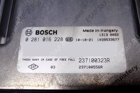 БЛОК УПРАВЛЕНИЯ RENAULT SCENIC III 237100323r 0281016228