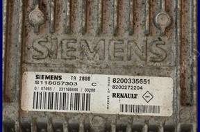 БЛОК УПРАВЛЕНИЯ RENAULT SCENIC S118057303C 8200335651