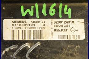 БЛОК УПРАВЛЕНИЯ RENAULT SCENIC S118301104B 8200124318