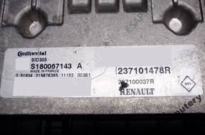 БЛОК УПРАВЛЕНИЯ RENAULT sid305 s180067143a 237101478r