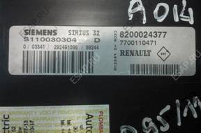 БЛОК УПРАВЛЕНИЯ RENAULT SIRIUS 32 S110030304D 8200024377