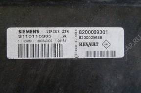БЛОК УПРАВЛЕНИЯ RENAULT SIRIUS 32N 8200069301 КОМПЛЕКТ