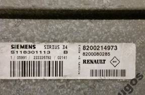 БЛОК УПРАВЛЕНИЯ RENAULT SIRIUS 34 S118301113B,S118301104B