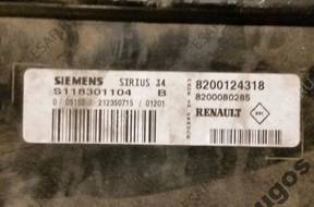 БЛОК УПРАВЛЕНИЯ RENAULT SIRIUS 34 S118301113B,S118301104B
