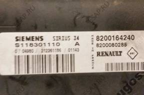 БЛОК УПРАВЛЕНИЯ RENAULT SIRIUS 34 S118301113B,S118301104B