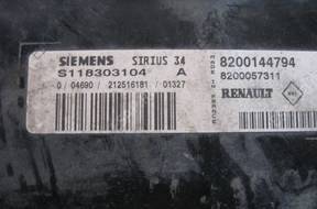 БЛОК УПРАВЛЕНИЯ   RENAULT SIRIUS 34 S118303104A