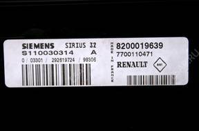 БЛОК УПРАВЛЕНИЯ RENAULT SIRIUS S1100303014A БЕЗ КОДА