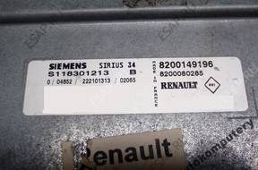 БЛОК УПРАВЛЕНИЯ RENAULT sirius34 s118301213b БЕЗ КОДА