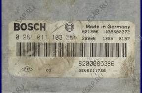 БЛОК УПРАВЛЕНИЯ RENAULT VEL SATIS 2.2 DCI 0281011103