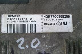 БЛОК УПРАВЛЕНИЯ reno megane scenic  s103717101 c БЕЗ ИММОБИЛАЙЗЕРА